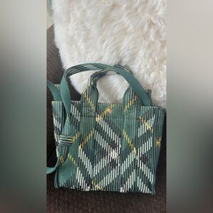 Burberry brand new Green Patterned Tote Bag